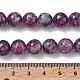 Natürliche Lepidolith / lila Glimmer Steinperlen Stränge&nbsp;G-C270-O05-15-5
