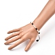 Natürliche schwarze Achat Perlen Armbänder BJEW-JB05313-05-4