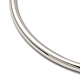 304 bracelet jonc simple uni en acier inoxydable pour femme BJEW-F461-01D-P-3