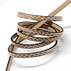 Silver Plated Imitation Leather Cords X-LC-R010-04I-1