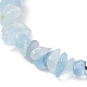 Collier de perles d'aigue-marine naturelle NJEW-JN03824-07-4