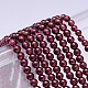 Mozambique Import Natural Grade A Garnet Round Beads Strands, 4mm, Hole: 1mm, about 95pcs/strand, 16 inch