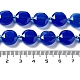 Naturelles agate bleue brins de perles G-NH0004-002A-5