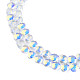 Chapelets de perles en verre transparent électrolytique X-EGLA-N002-38-C01-3