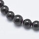 Natürlicher Granat absolvierte Perlenketten NJEW-K098-04-3