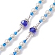 Collane di perle di rosario in acrilico e vetro NJEW-JN04605-5