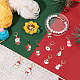 NBEADS 24 Pcs Christmas Theme Stitch Markers HJEW-PH01810-5