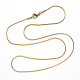 Vakuumbeschichtung 304 Coreana-Halskette aus Edelstahl NJEW-S420-005C-G-3