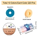 Beadthoven 2100 Stück 10 Farben umweltfreundliche handgefertigte Fimo-Perlen CLAY-BT0001-04-3