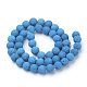Synthetic Lava Rock Beads Strands G-S277-6mm-07-2