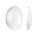 Cabochons de verre transparent de forme ovale X-GGLA-R022-25x18-1