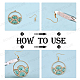SUNNYCLUE DIY Fan Themed Earring Making Kits DIY-SC0013-25G-4