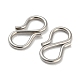 304 Stainless Steel S-Hook Clasps STAS-Z048-07P-2