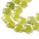 Hilo de abalorios de jade natural de limón G-NH0005-004-4