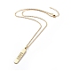 304 Stainless Steel Chain Necklaces NJEW-G335-38G-1