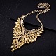 Fashion Women Jewelry Zinc Alloy Glass Rhinestone Bib Statement Choker Collar Necklaces NJEW-BB15118-A-5