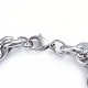 Bracelets avec chaîne de corde en 304 acier inoxydable BJEW-L673-003-P-3