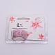 DIYスクラップブック  紙装飾マスキングテープ  花柄  ピンク  20mm DIY-WH0199-17F-2