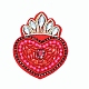 Heart Beading Sequin Rhinestone Costume Accessories WG45904-07-1