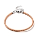 Création de bracelet tressée en cuir MAK-L018-05G-1