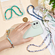 ARRICRAFT 4Pcs 4 Style Round Acrylic Beads & Natural Gemstone Phone Hand Strap Chains FIND-AR0003-89-3