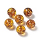 Perlas de esfera de acrílico chapado OACR-H019-11-1