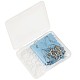 925 серьги из чистого серебра и пластмассовые гайки для ушей DIY-TA0002-30-3