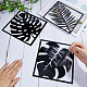 3 Stück Blatt-Acrylspiegel-ähnliche Wandaufkleber DIY-WH0304-722C-3