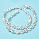 Fili di perle di plastica imitazione perla abs KY-F021-02-3