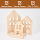 Vassoio da portata in legno a forma di casa AJEW-WH0342-14-4