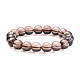 Sunnyclue braccialetti elasticizzati con perline rotonde in cristallo di quarzo fumé naturale BJEW-PH0001-10mm-05-2