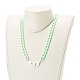 Personalisierte Acryl Bordsteinketten Halsketten NJEW-JN03515-01-3
