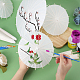 Chgcraft 14pcs 3 styles bricolage parapluie en papier kraft vierge DIY-CA0003-55-3