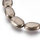 Chapelets de perles de pyrite naturelle  G-E499-02A-3