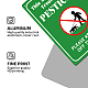 Globleland 2Pcs 2 Style Aluminum Warning Signs DIY-GL0003-64B-6