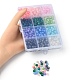 840 pièces 12 couleurs de cuisson des brins de perles de verre craquelé peintes DGLA-YW0001-10-3