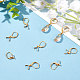 Beebeecraft 1 Box 50Pcs French Earring Hooks Stainless Steel Leverback Earring Findings with Pendant Bails Golden Earring Supplies for Jewelry Making STAS-BBC0001-52G-5