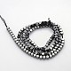 Electroplate Non-magnetic Synthetic Hematite Beads Strands G-J212B-01-2