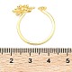 Messing Manschettenringe&nbsp;RJEW-D341-02G-5