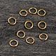 Real 18K Gold Plated Sterling Silver Open Jump Rings STER-H135-0.8x6mm-G-2