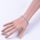 Natürliche Angelite Stretch Armbänder BJEW-JB04556-06-3