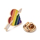 Pride Rainbow Theme Enamel Pins JEWB-G031-01Q-3