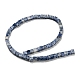 Natürliche blaue Fleck Jaspis Perlen Stränge G-I326-01B-01-2