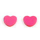 Accesorios de adorno chapados en color corazón ab PVC-T021-11D-01-2