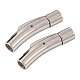 304 Stainless Steel Bayonet Clasps STAS-G157-02P-6mm-2