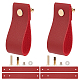 Tirador de tirador de manija de gabinete de cuero de imitación DIY-WH0258-80D-1