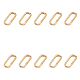 Chgcraft 10 個 14 [18]k ゴールド充填オーバルクラスプスプリング拍手コネクタ真鍮スプリングゲートリング diy のジュエリー検索ネックレスブレスレット  10x19x2.5mm FIND-WH0127-90G-2