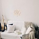 レーザーカットされた木製の壁の彫刻  トーラスウォールアート  家の装飾の瞑想のシンボル  ヨガぶら下げアートワーク  聖輪を持つ花  バリーウッド  31x0.6cm WOOD-WH0101-014-4