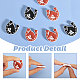 CHGCRAFT 16Pcs 2 Colors Horse & Horseshoe Food Grade Eco-Friendly Silicone Beads SIL-CA0002-92-5