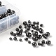 340Pcs 4 Sizes Natural Obsidian Beads G-LS0001-18-2